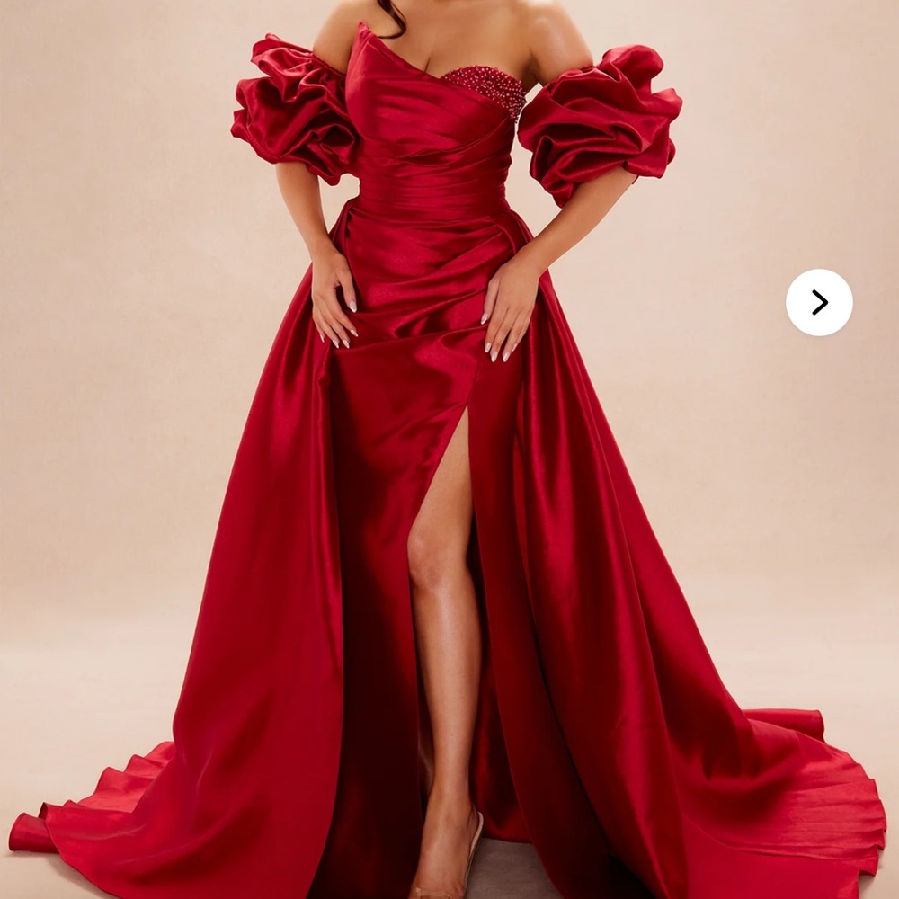 Elegant Red Evening Gown | XS please read details